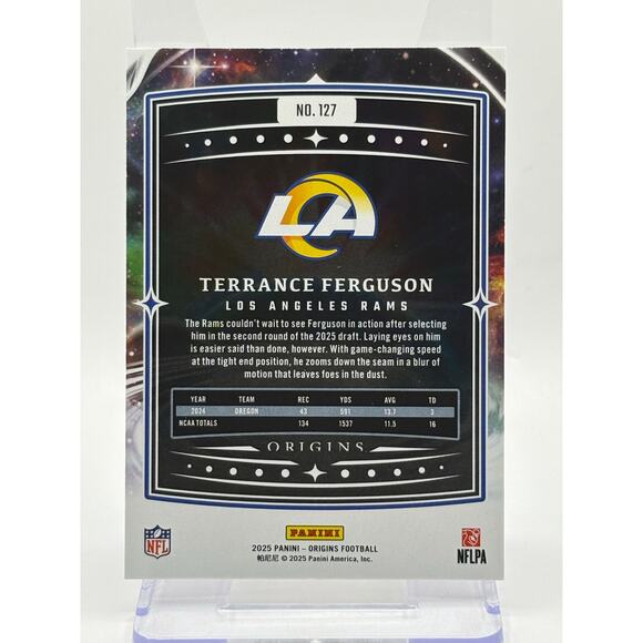 2025 Panini Origins Terrance Ferguson Rookie Los Angeles Rams RC - Picture 2 of 2